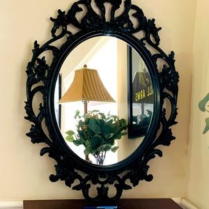 Ung Drill IKEA Black Oval Mirror